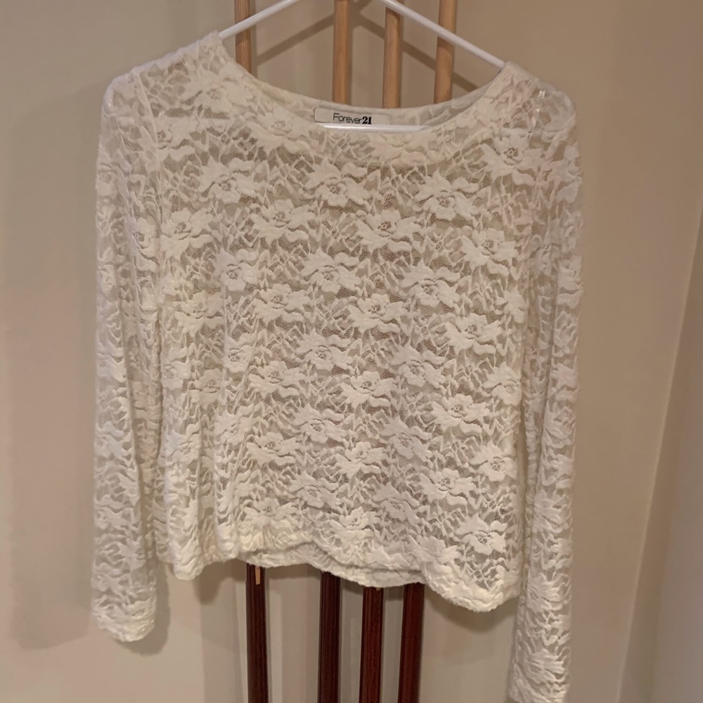 Floral lace top